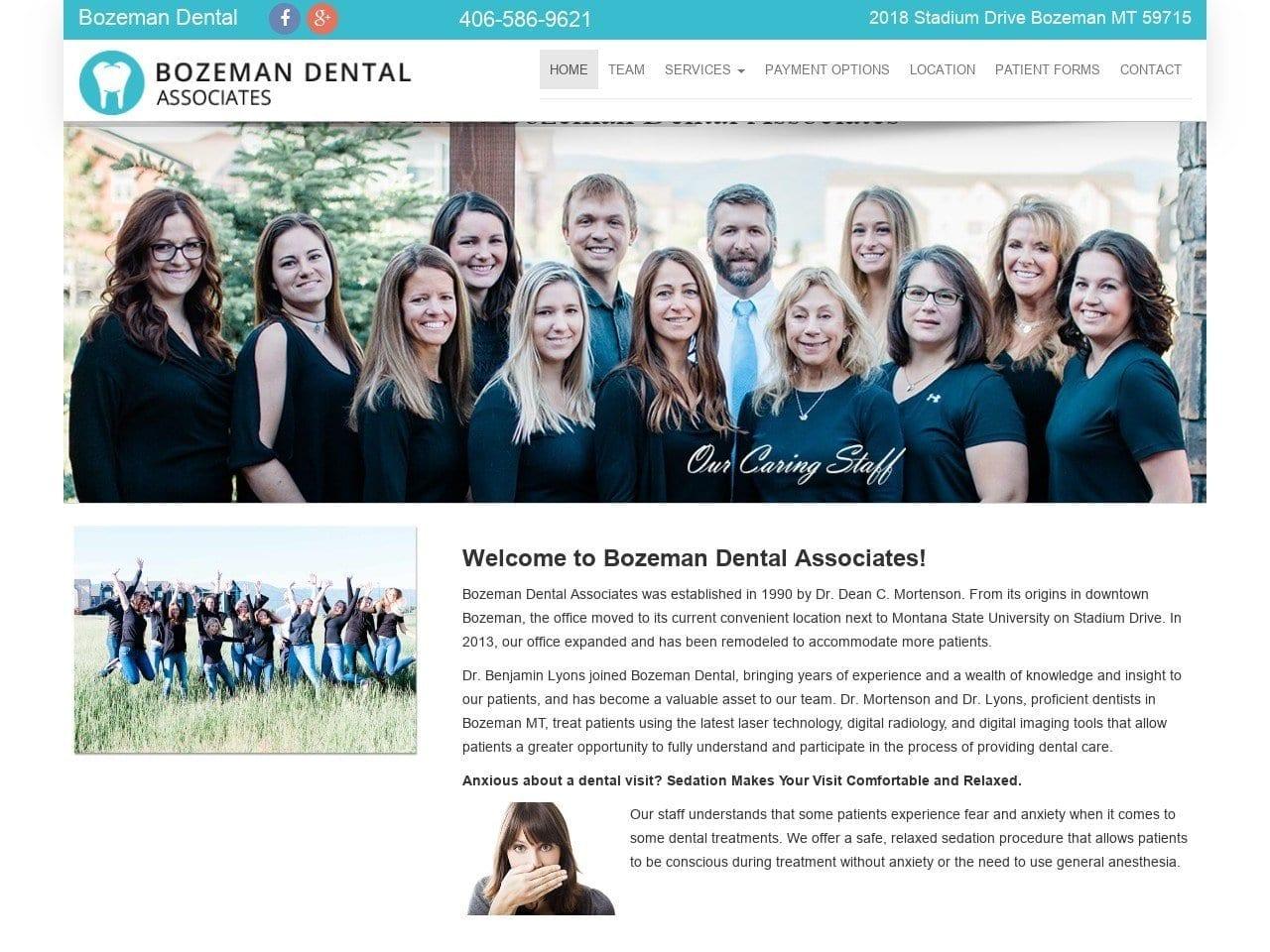 Bozeman Dental Associates screenshot