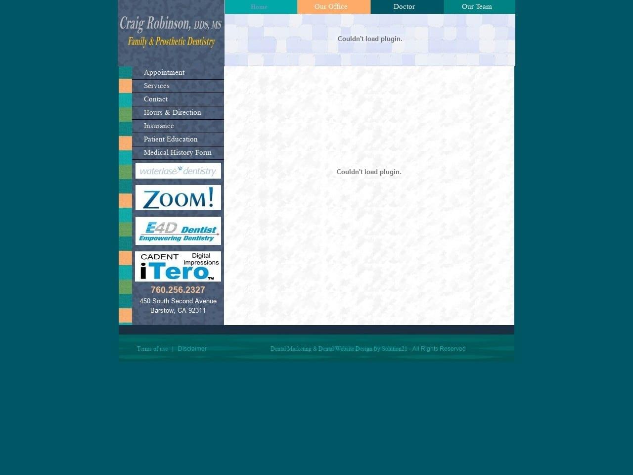 Robinson Craig A DDS screenshot