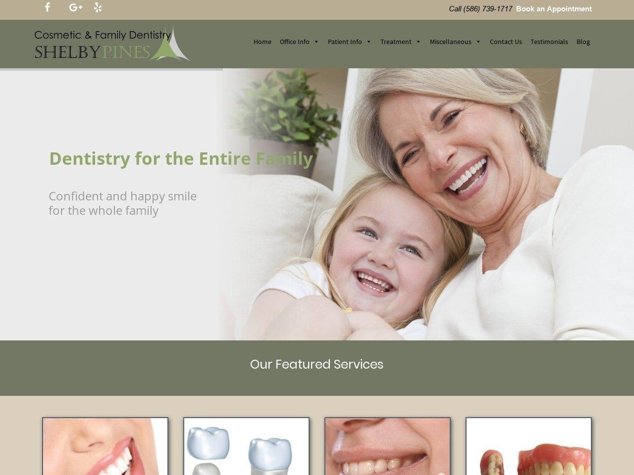 Shelby Pines Cosmetic & Family Dentistry screenshot