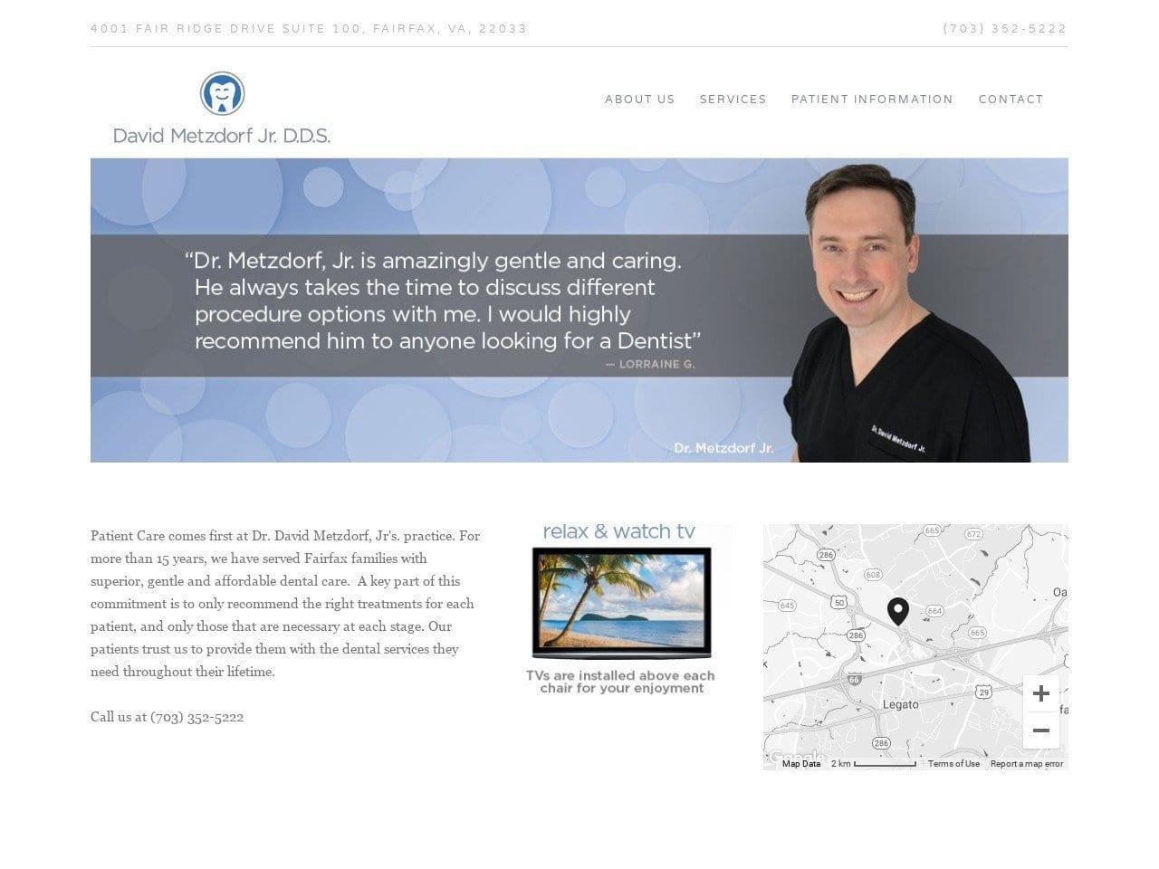 Dr. David Metzdorf Jr DDS screenshot