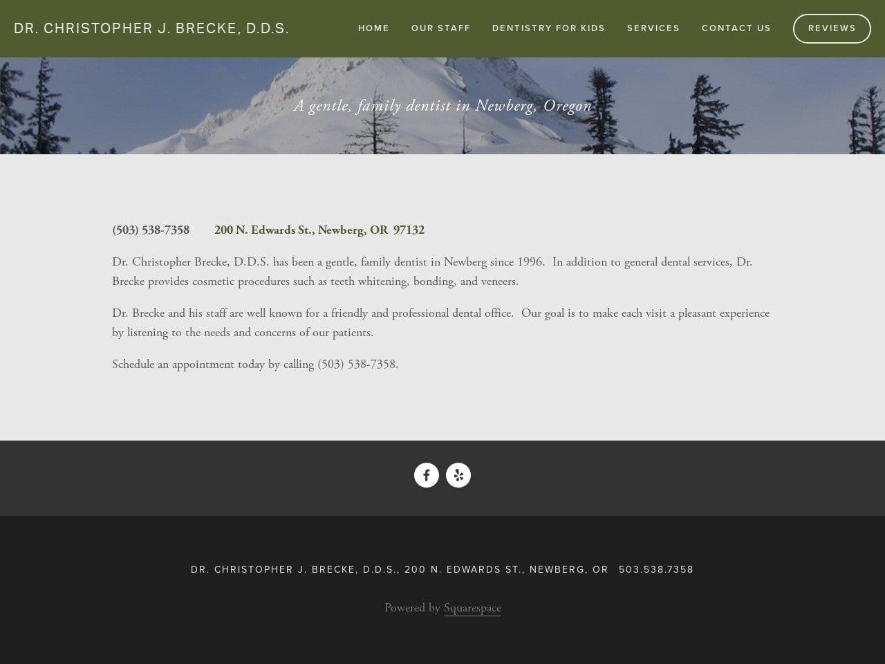 Dr. Christopher J Brecke DDS screenshot