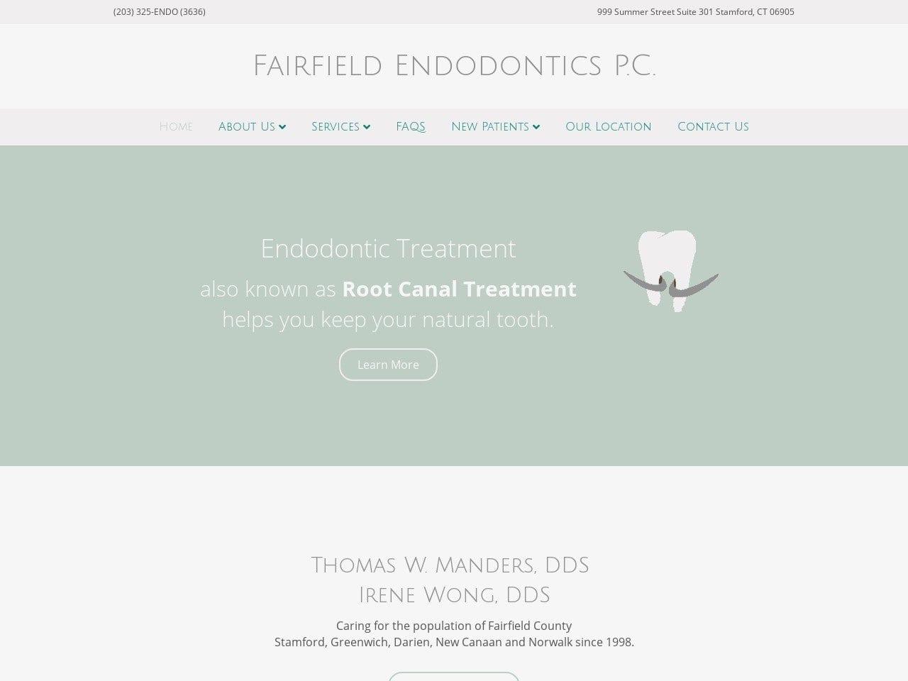Fairfield Endodontics Manders Thomas W DDS screenshot