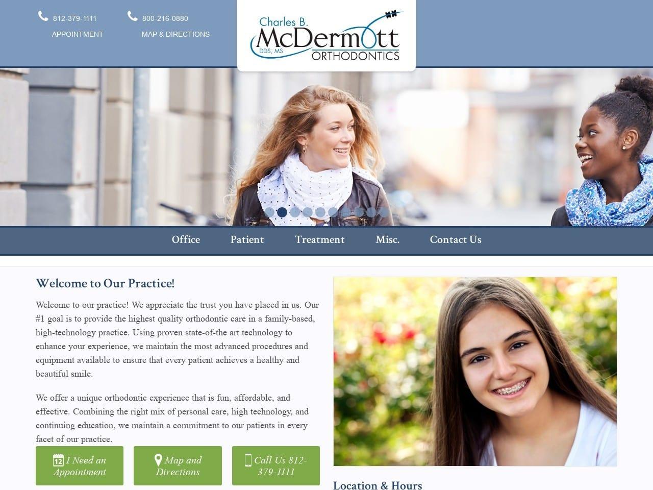 Charles B. McDermott Orthodontics screenshot