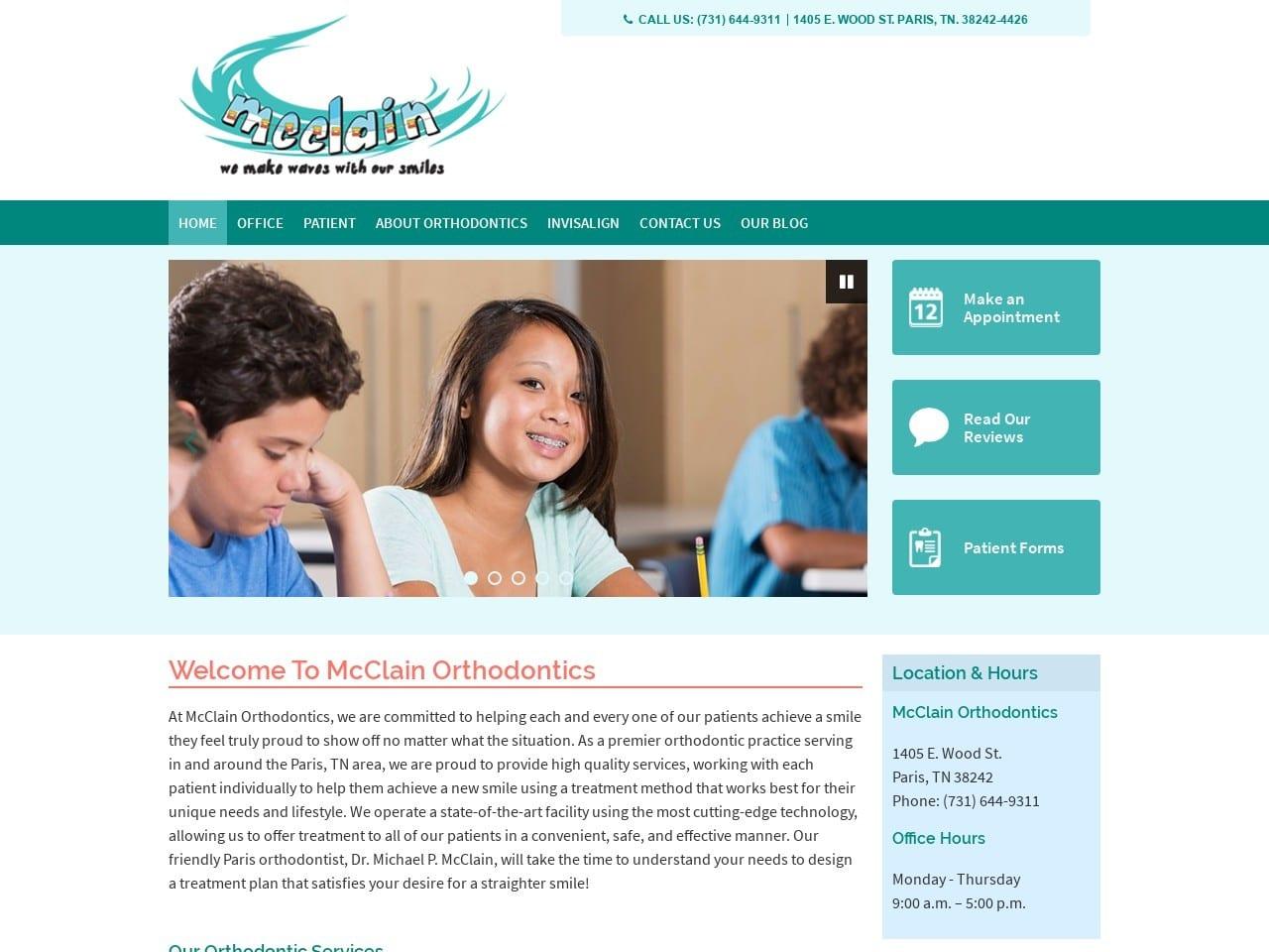 McClain Orthodontics PC screenshot