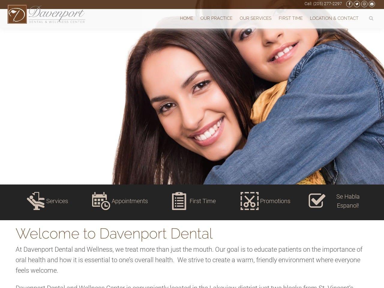 Davenport Dental & Wellness Center Celia Davenpo screenshot