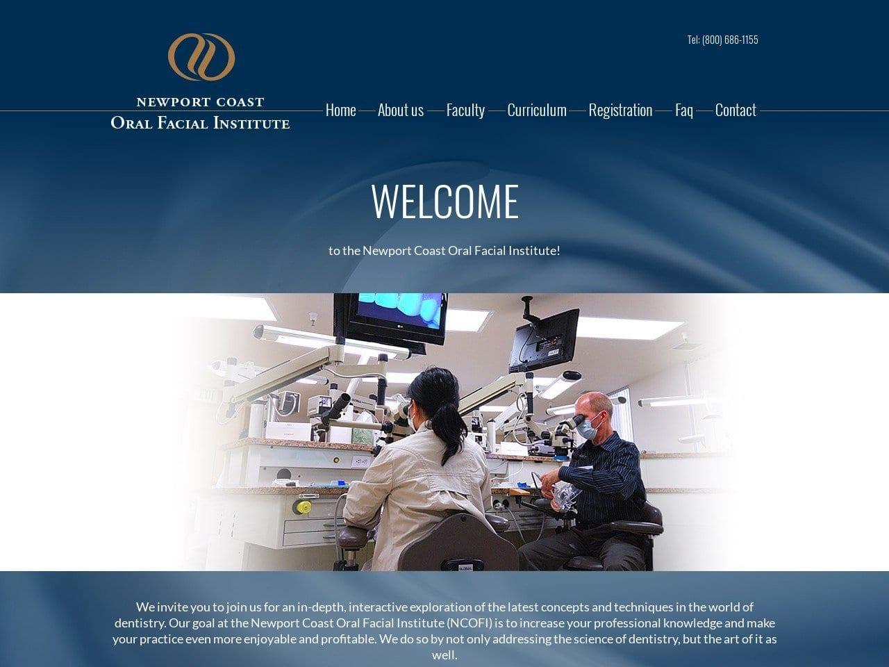 Newport Coast Oral Facial Institute screenshot