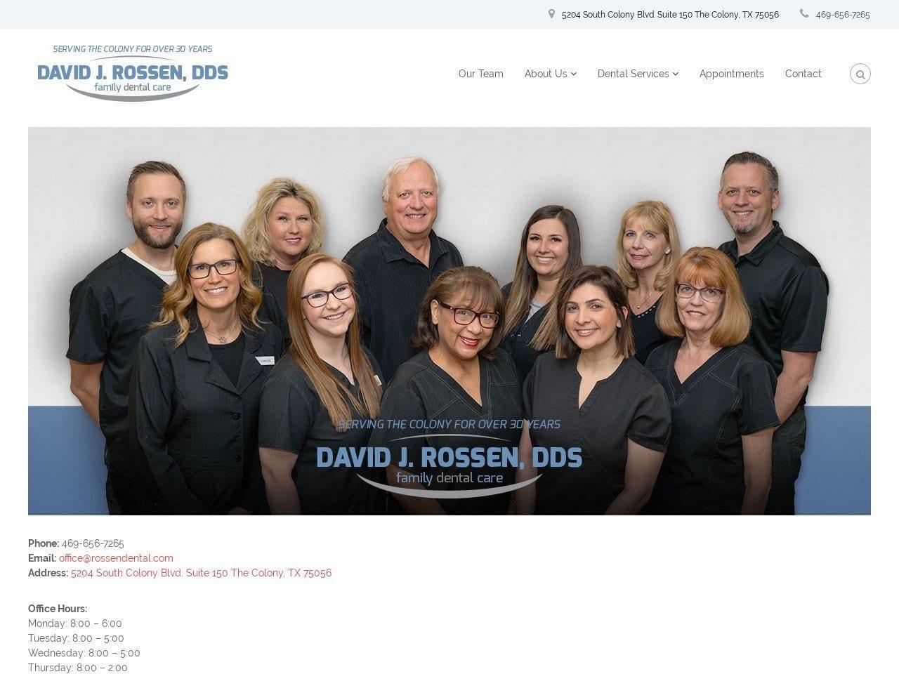 David J. Rossen DDS screenshot