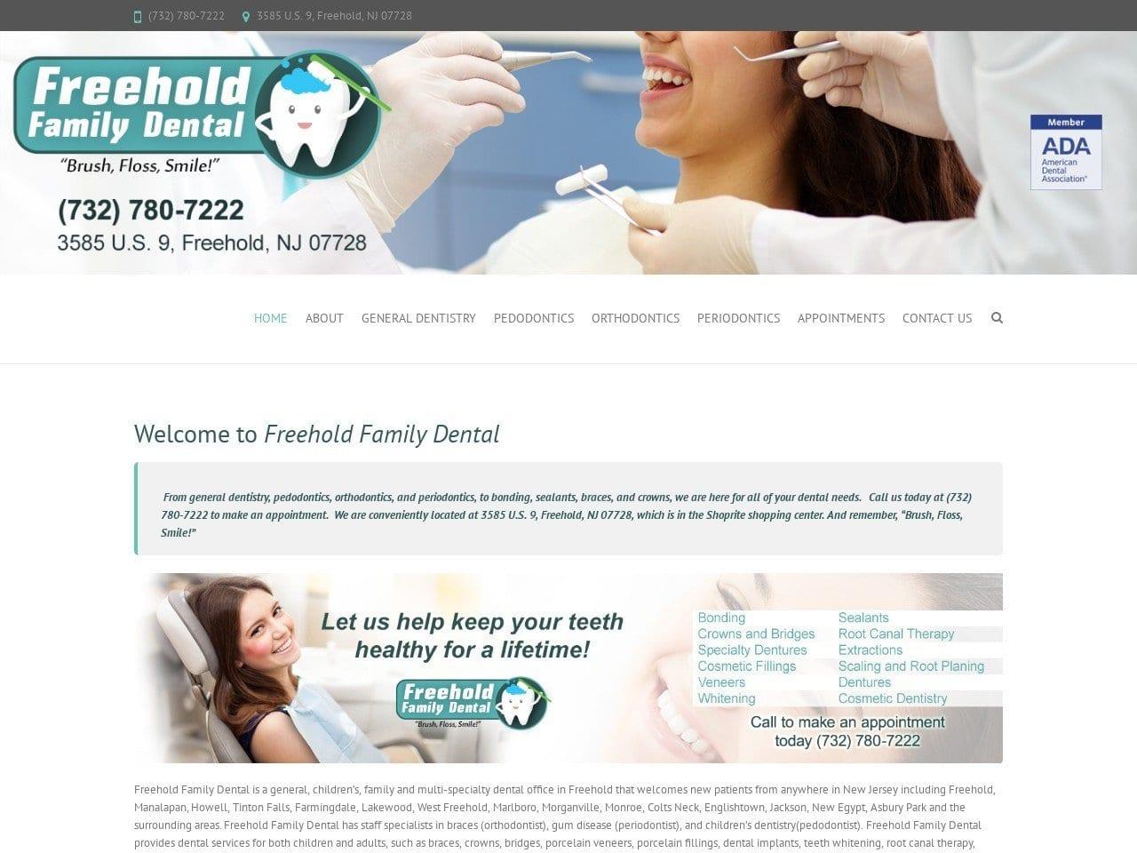<em>Freehold Family Dental</em> screenshot