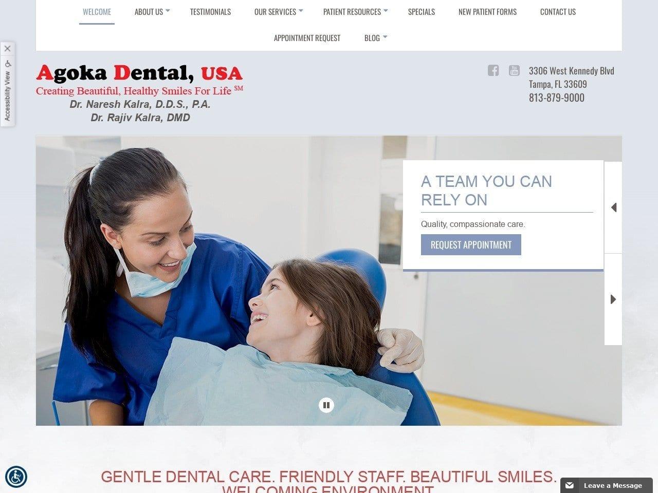 Agoka Dental USA Kalra Naresh A DDS screenshot