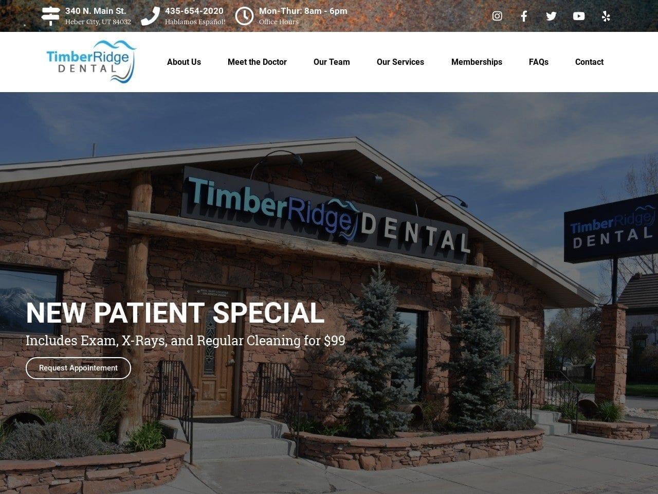 Timberridge Dental screenshot