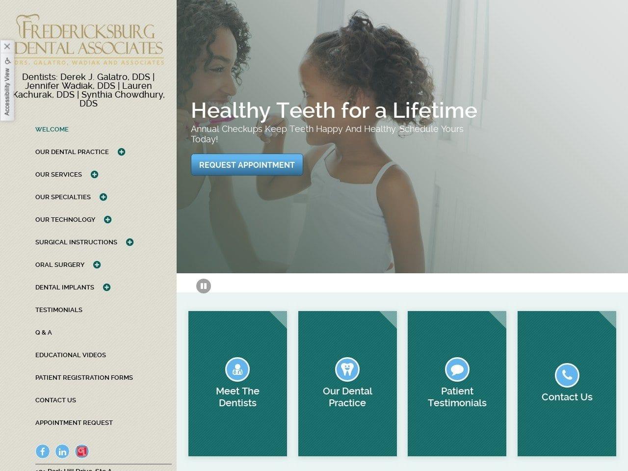 Fredericksburg Dental Associates screenshot