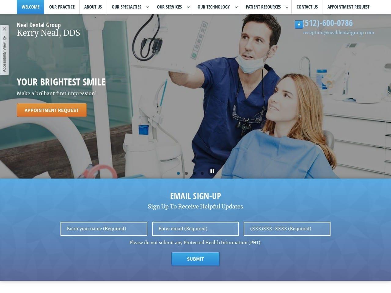 Neal Dental Group screenshot