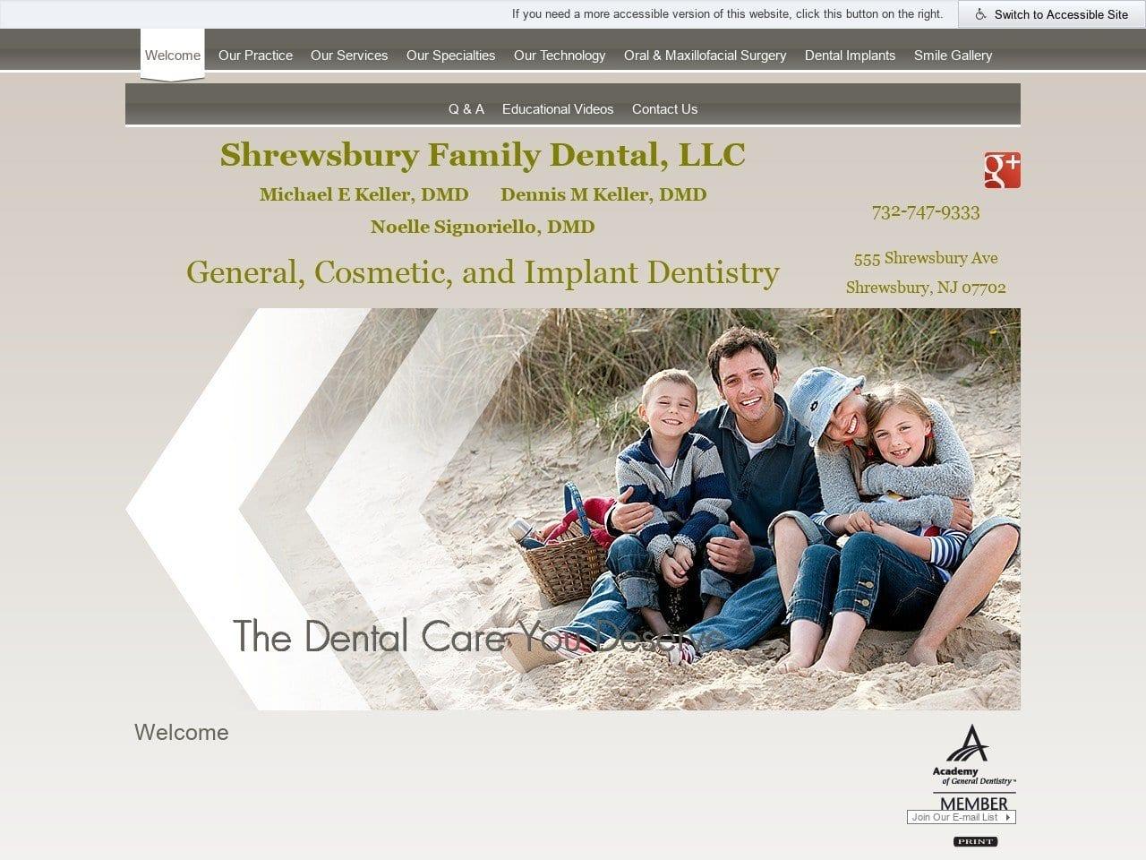 Shrewsbury Family Dental screenshot