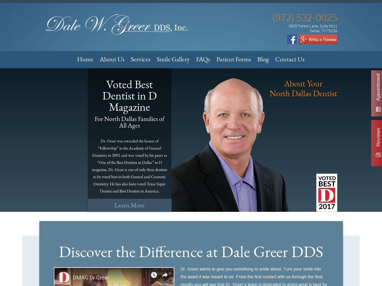 Dr. Dale W. Greer DDS screenshot