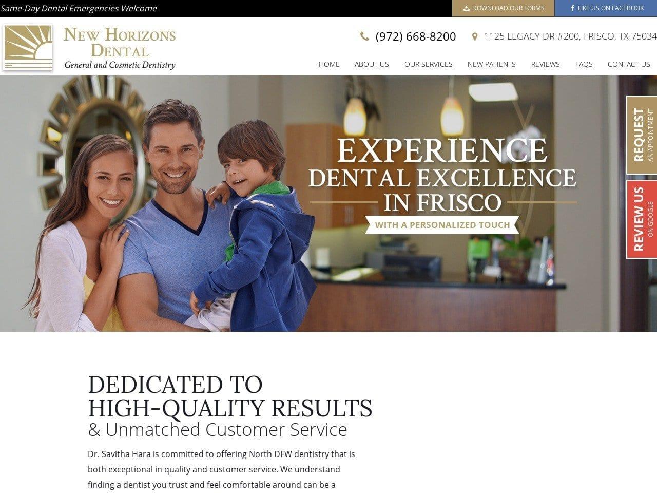 New Horizons Dental screenshot