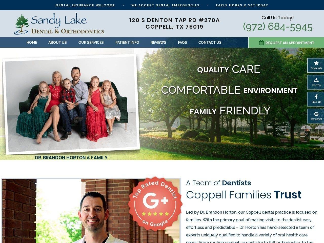 Sandy Lake Dental & Orthodontics screenshot