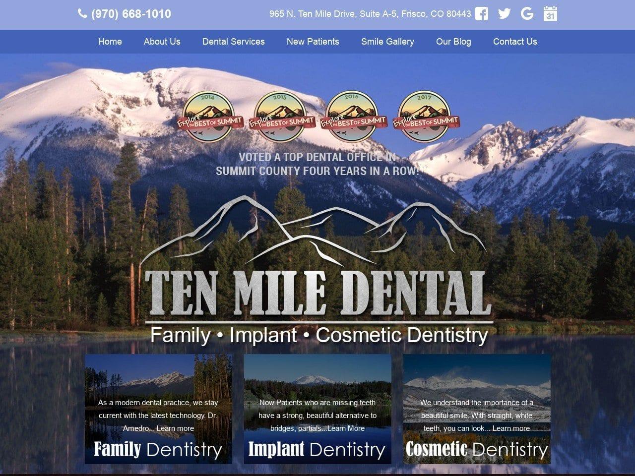 Ten Mile Dental screenshot