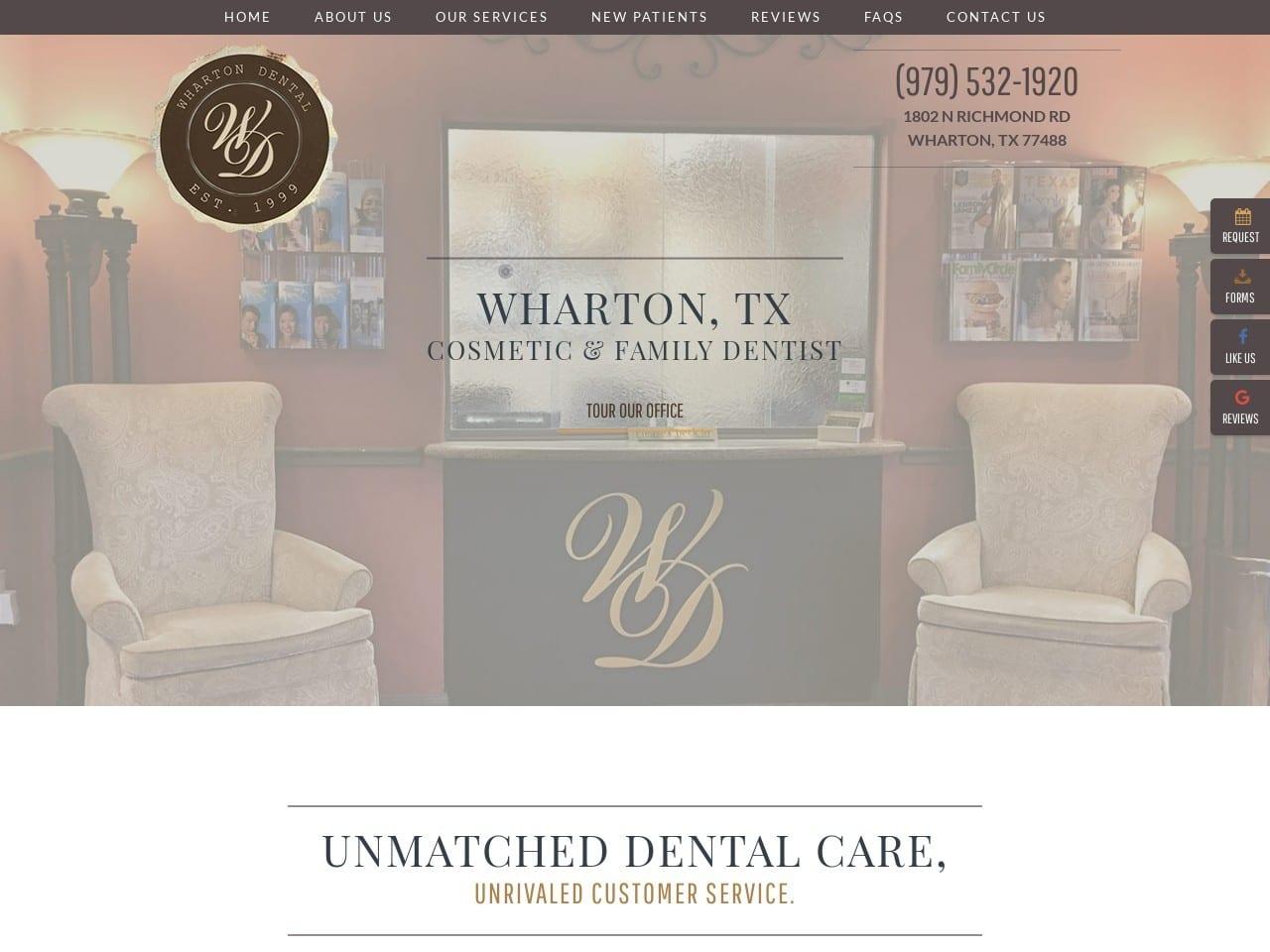 Wharton Dental screenshot