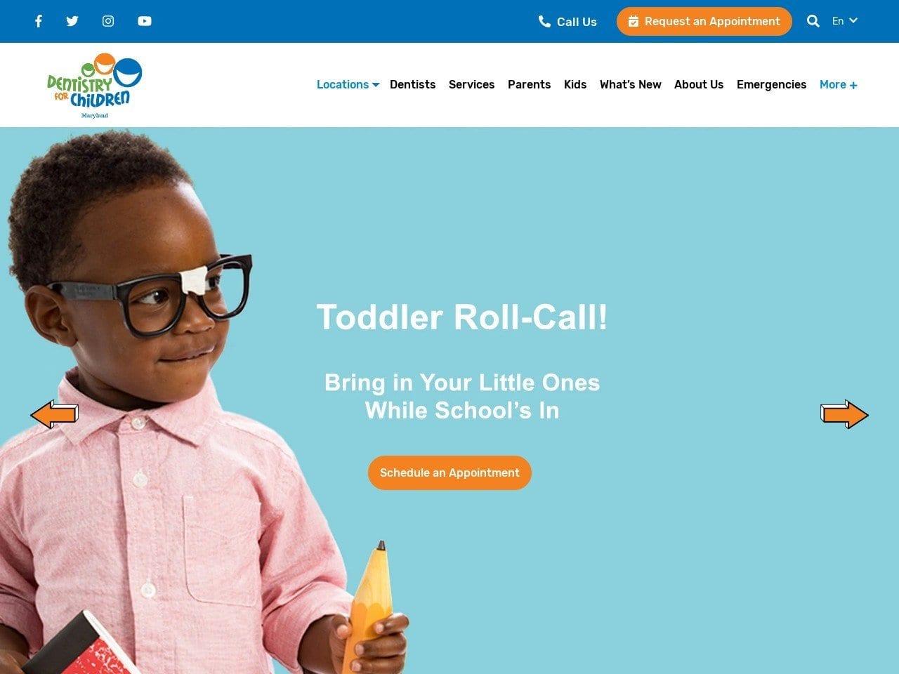 Dentistry for Children Maryland - Columbia screenshot