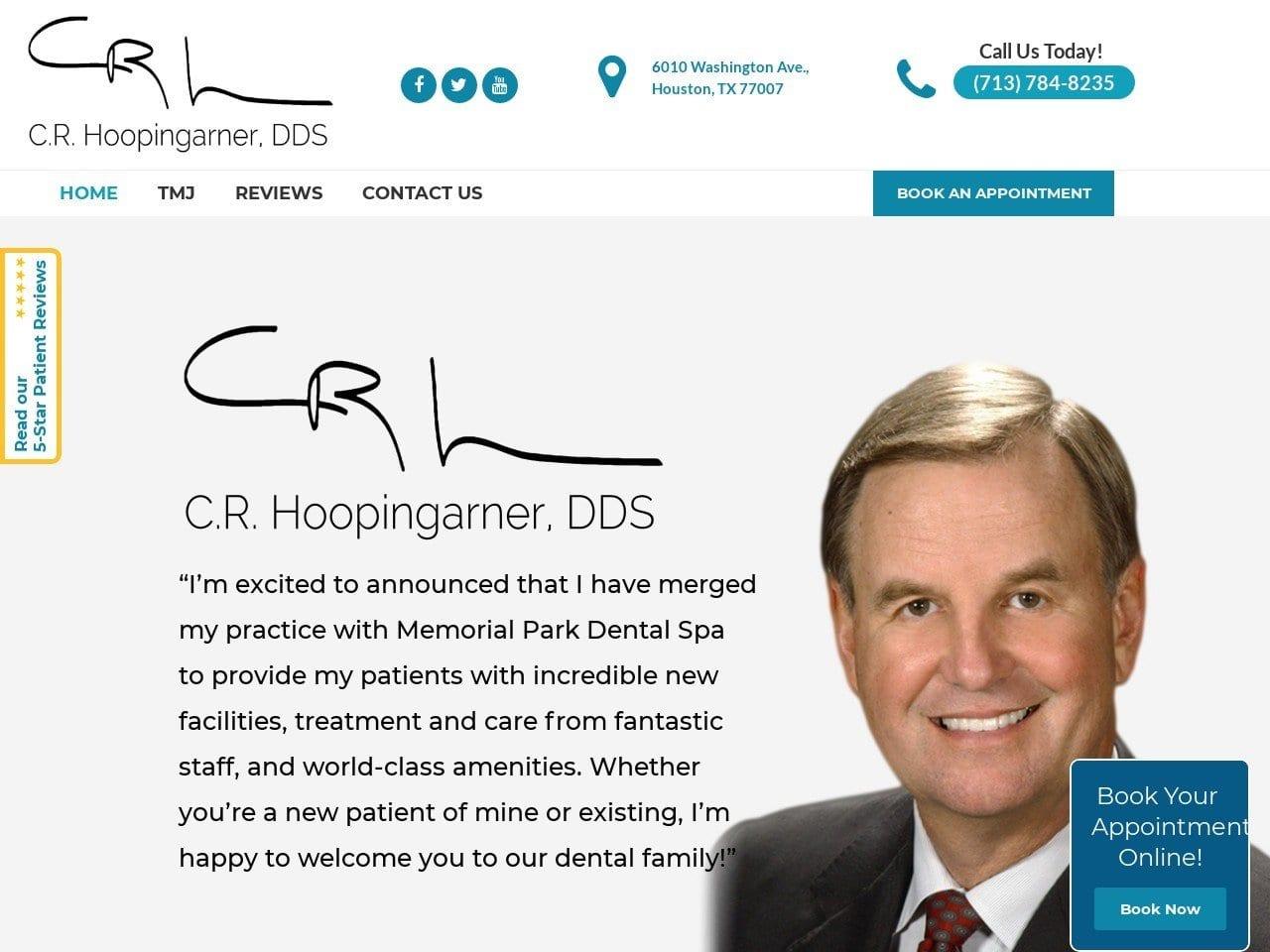 C. R. Hoopingarner DDS screenshot
