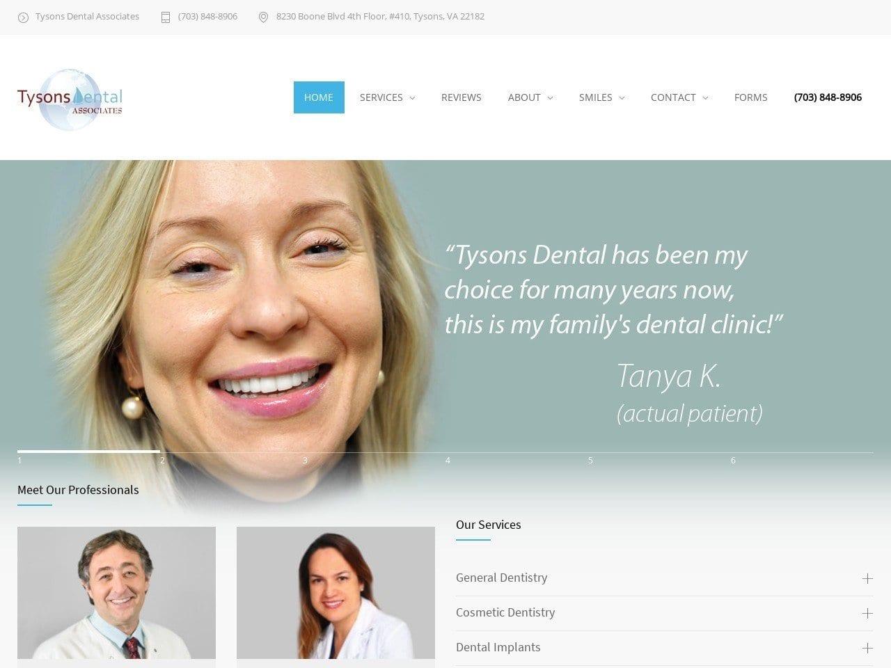 Tysons Dental Associates screenshot