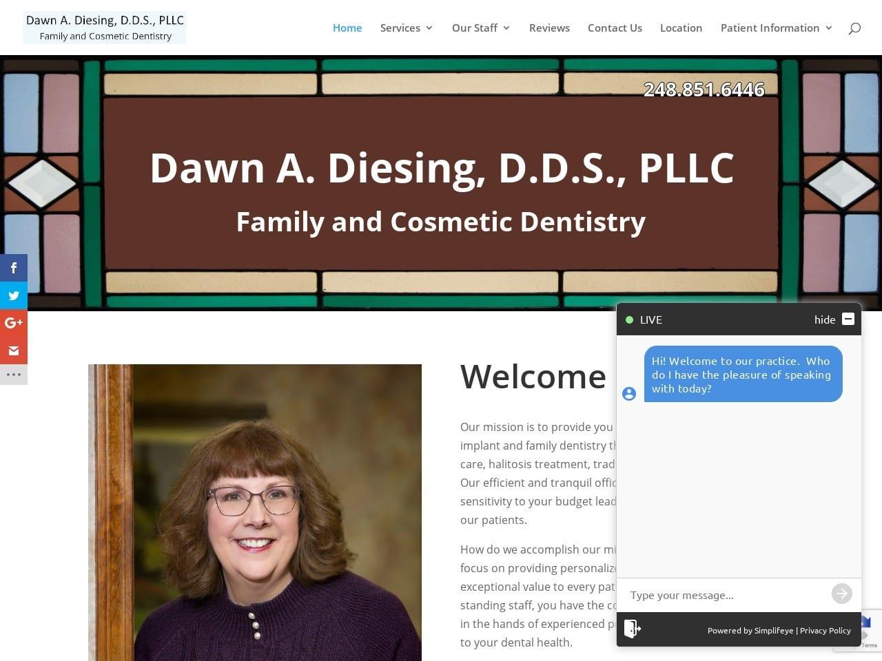 Dawn A Diesing D.D.S., PLLC screenshot