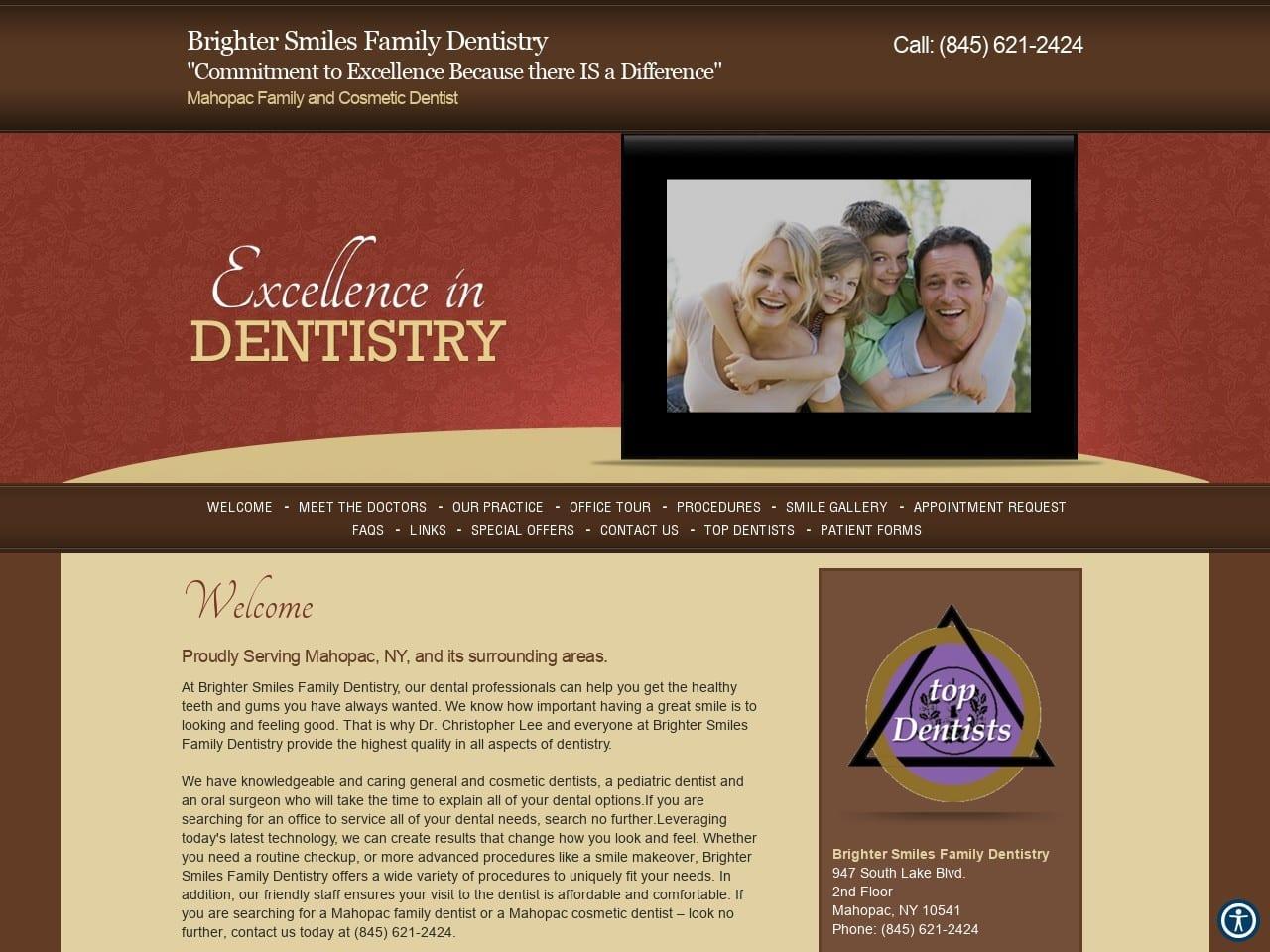 Brighter Smiles Family Dentistry Lee Christopher D screenshot