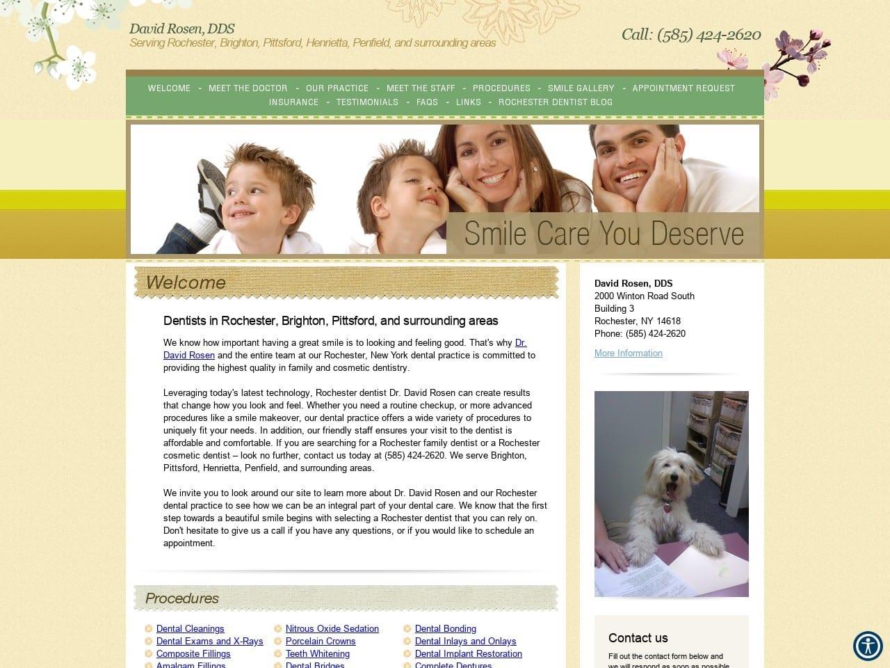 David Rosen DDS screenshot