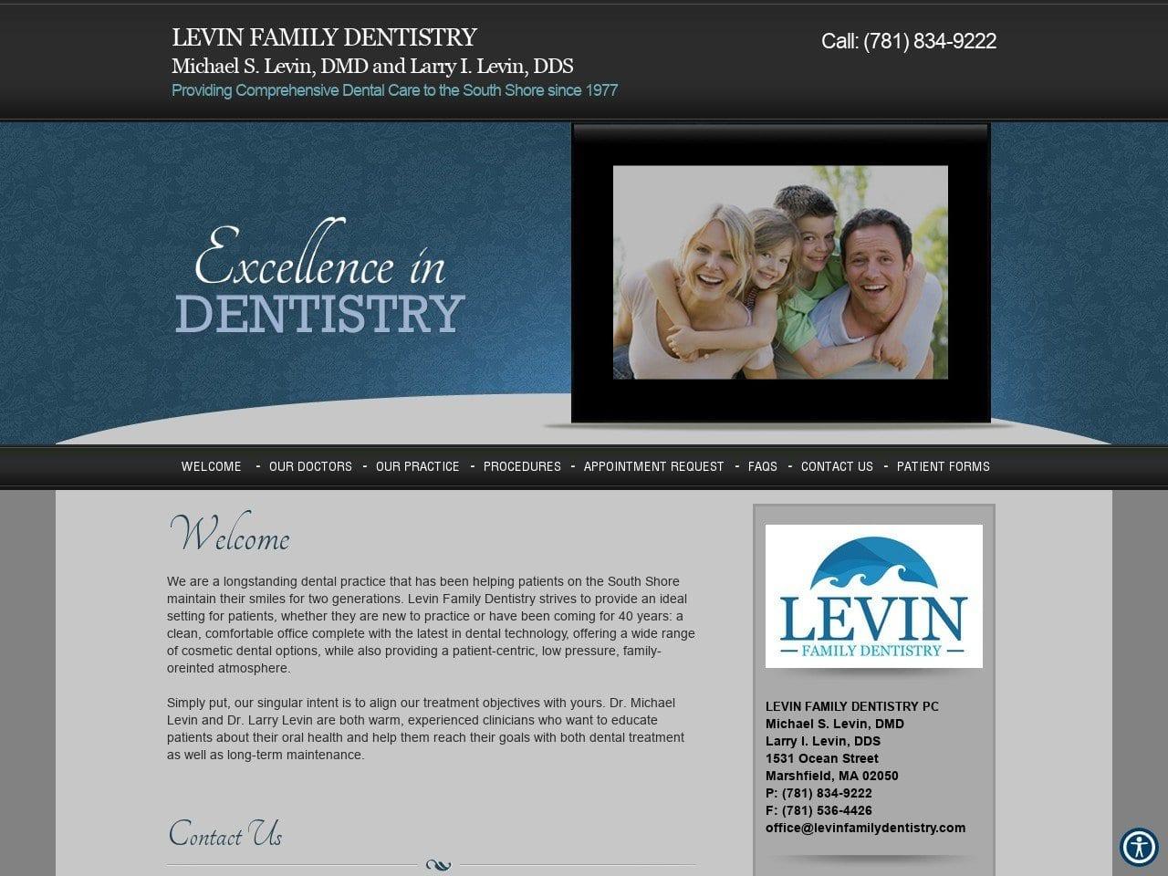 Levin Family Dentistry screenshot