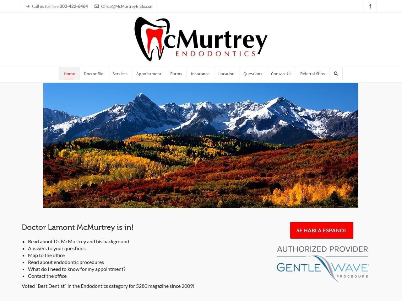 Dr. Lamont G. Mcmurtrey DDS screenshot