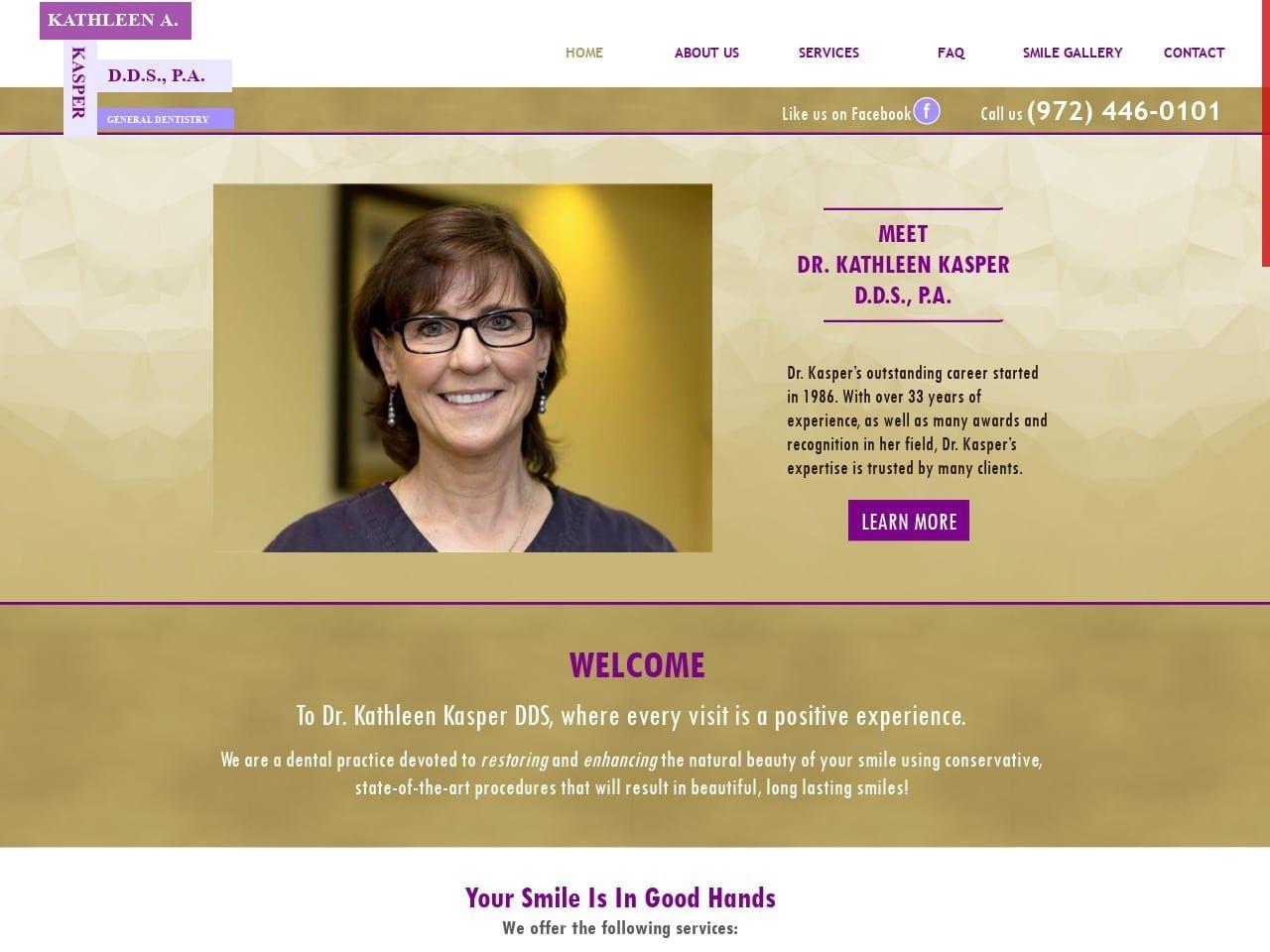 Dr. Kathleen A. Kasper DDS screenshot