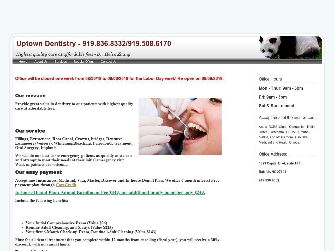 Dr. Helen H. Zhang DMD screenshot