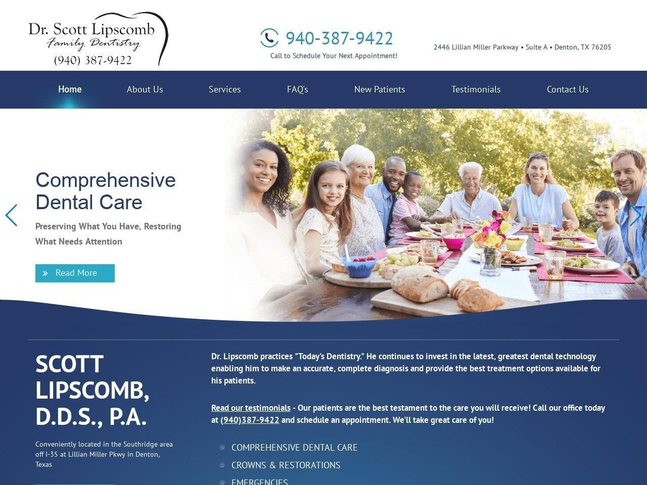 Scott Lipscomb, D.D.S., P.A. screenshot