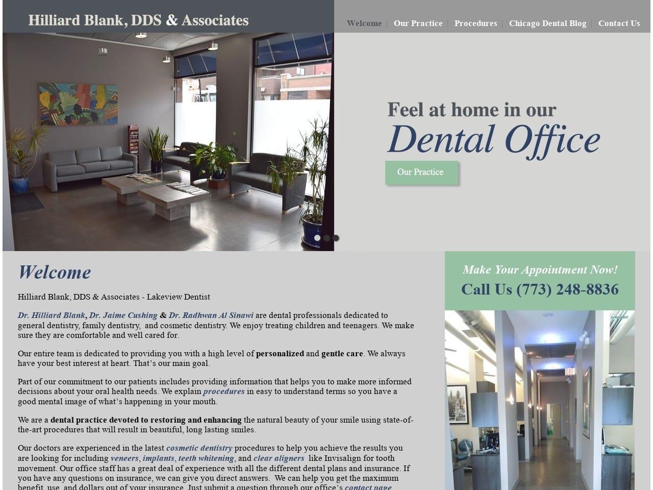 Hilliard I Blank DDS & Associates screenshot