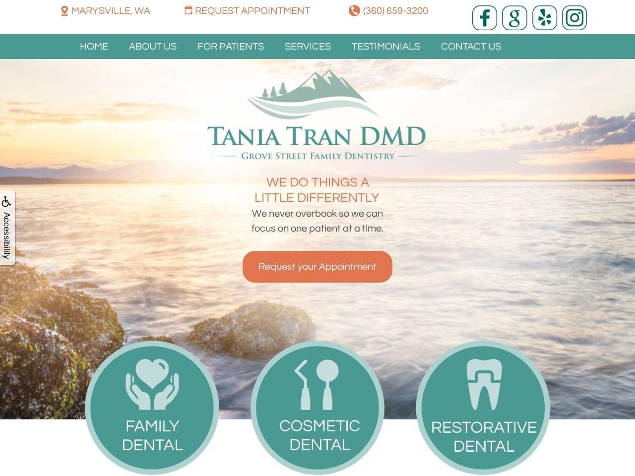 Grove Street Family Dentistry - Tania Tran, DMD screenshot