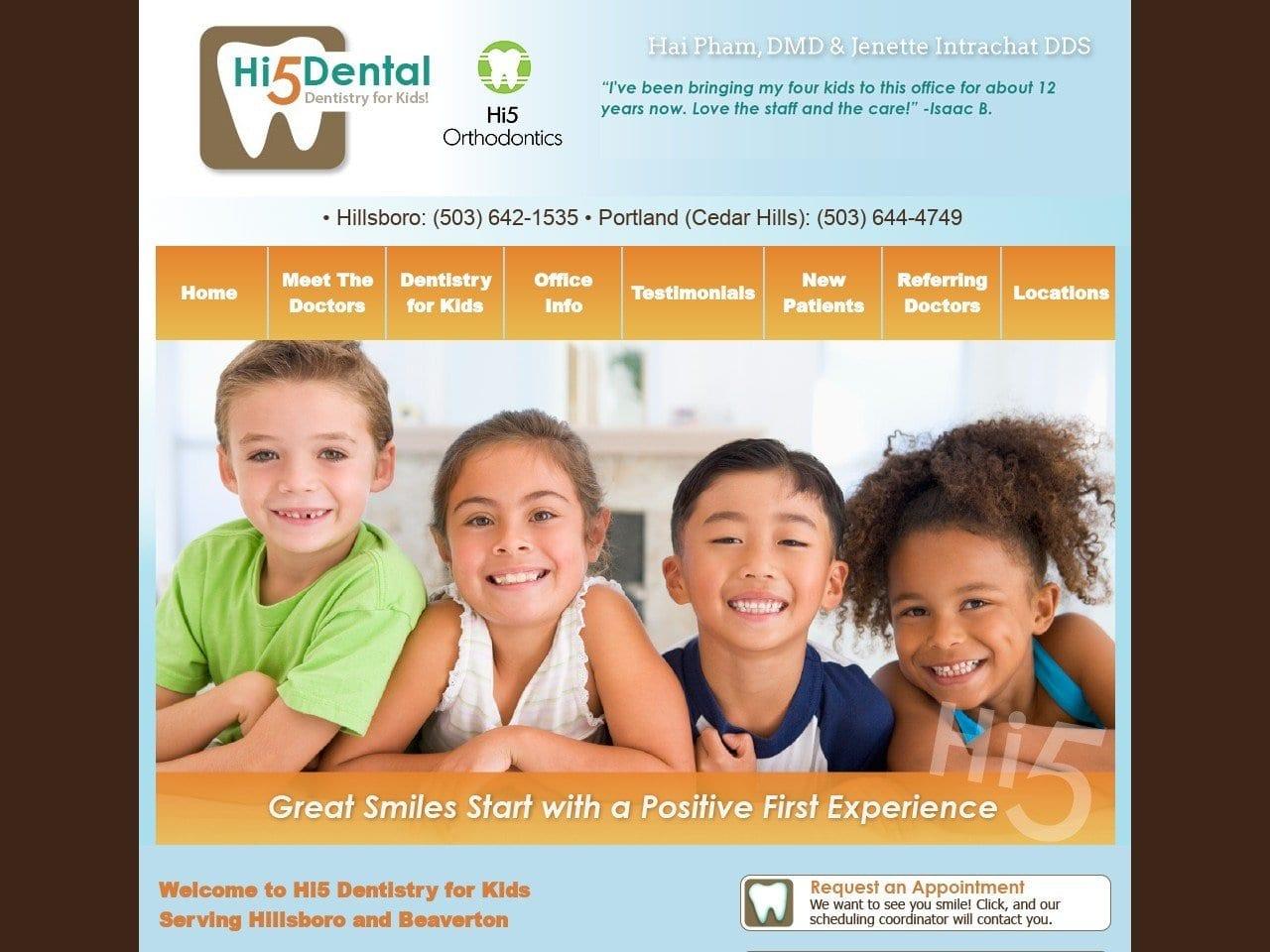 Hi 5 Dental Dentistry for Kids