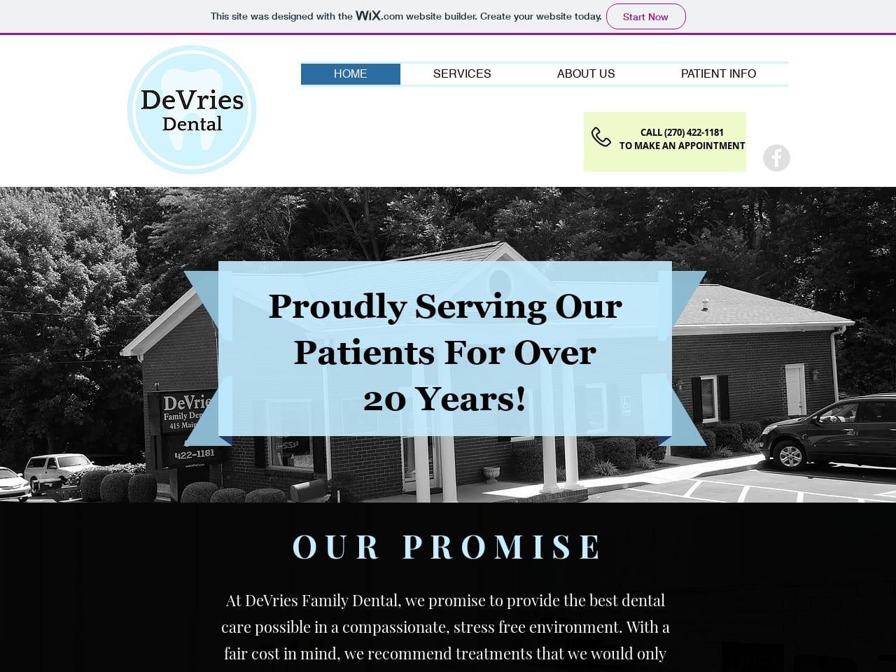DeVries Family Dentistry screenshot