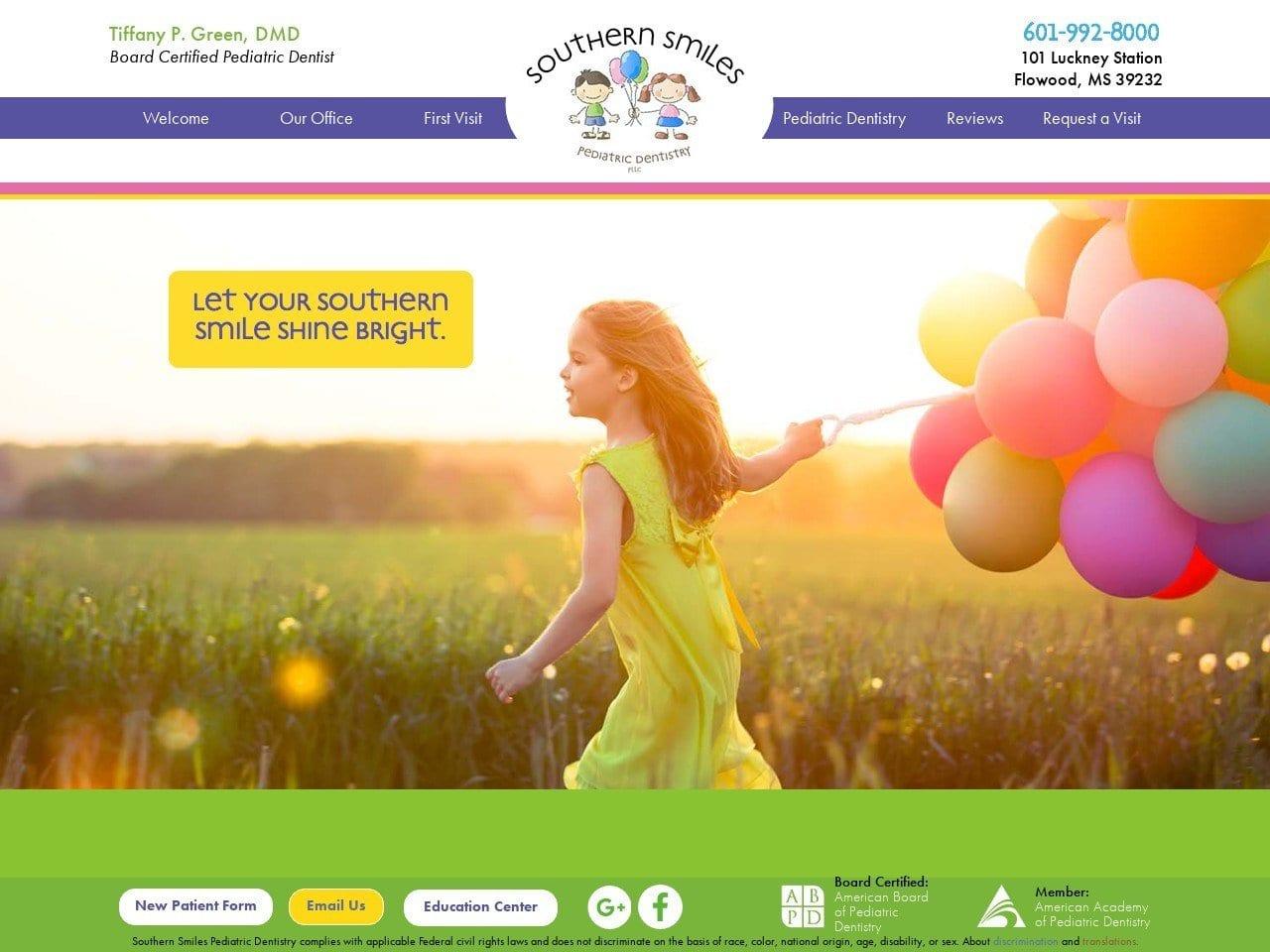 Southern Smiles Pediatric PLLC screenshot