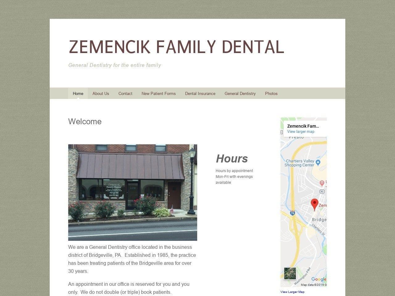 Zemencik Family Dental screenshot