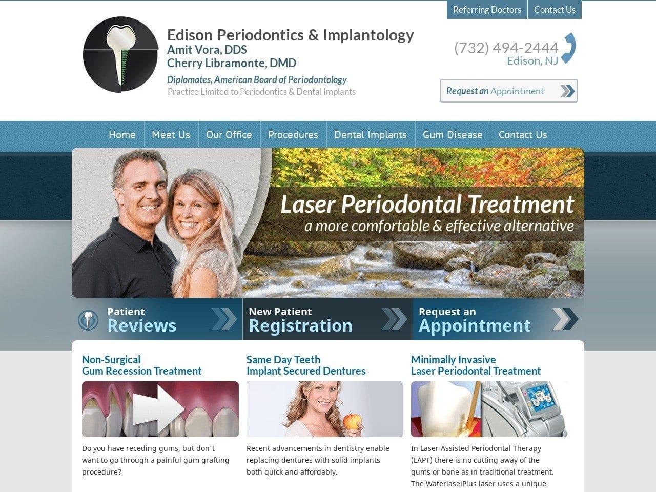 Edison Periodontics & Implantology screenshot