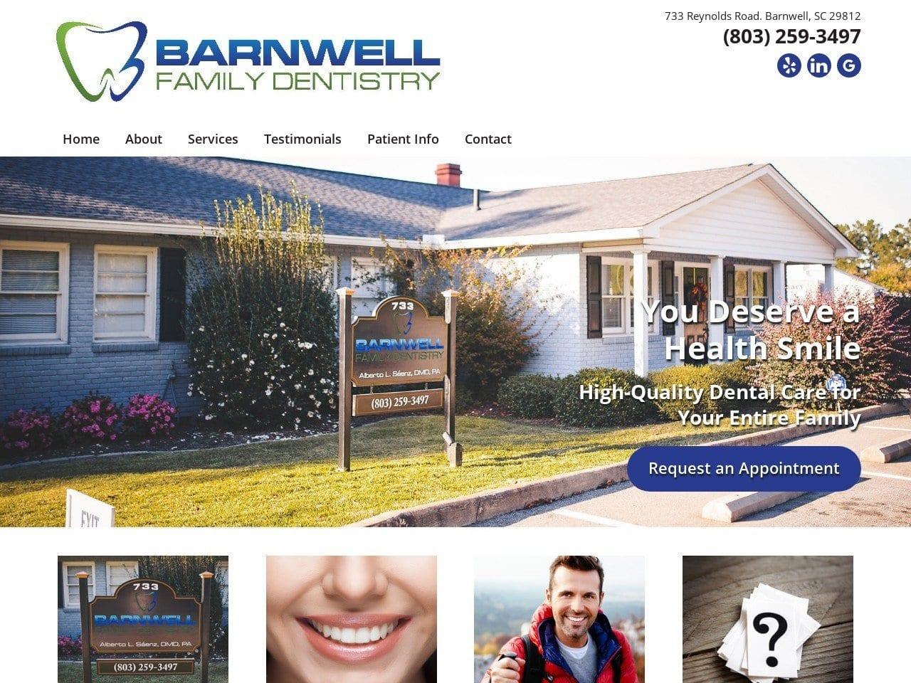 Barnwell Family Dentistry screenshot