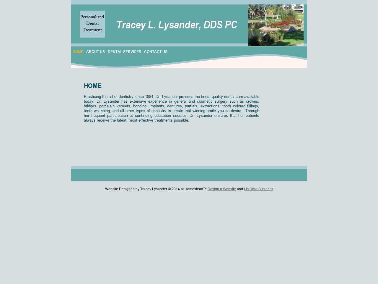 Dr. Tracey L. Lysander DDS screenshot