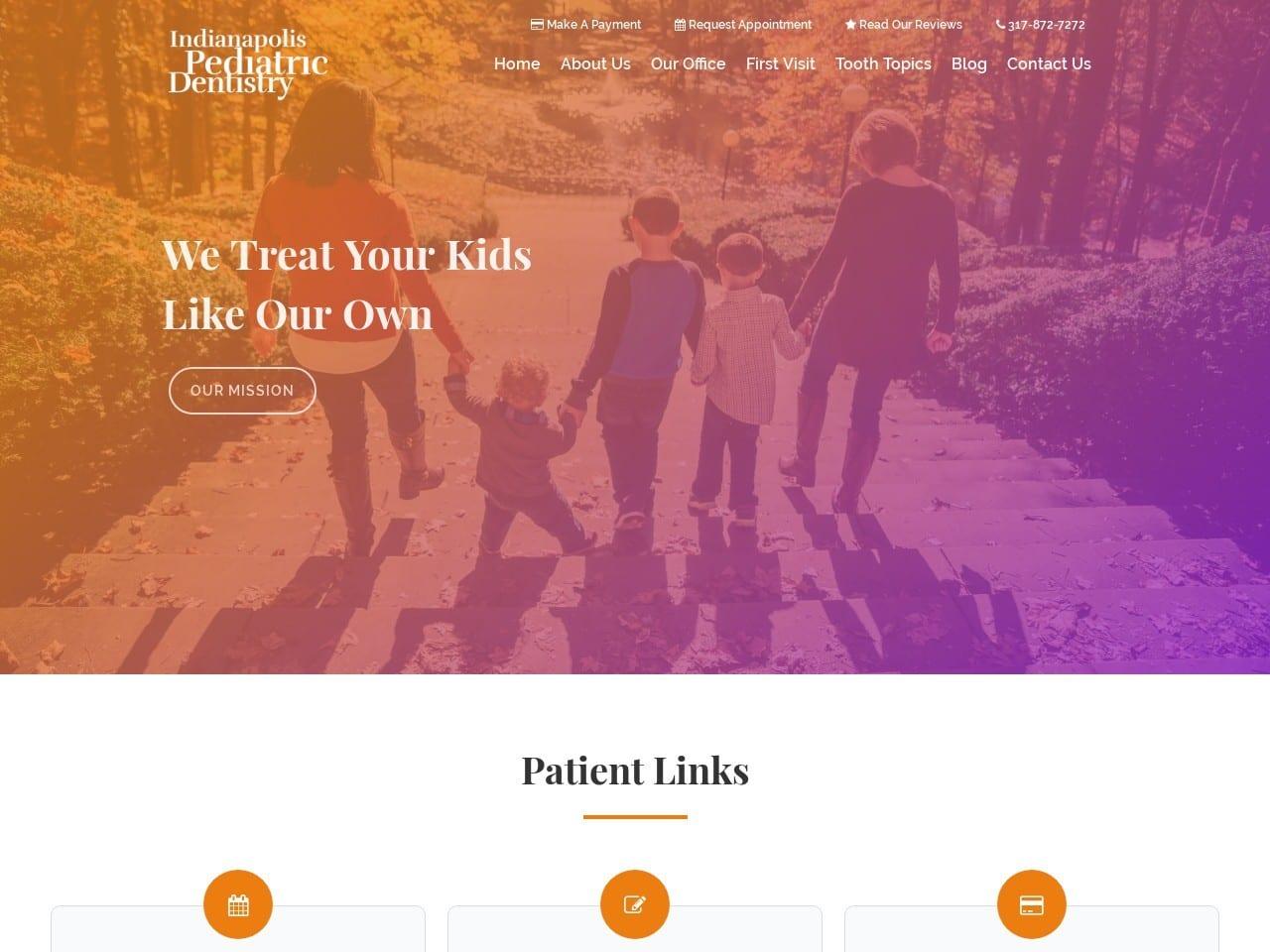 Indianapolis Pediatric Dentistry screenshot
