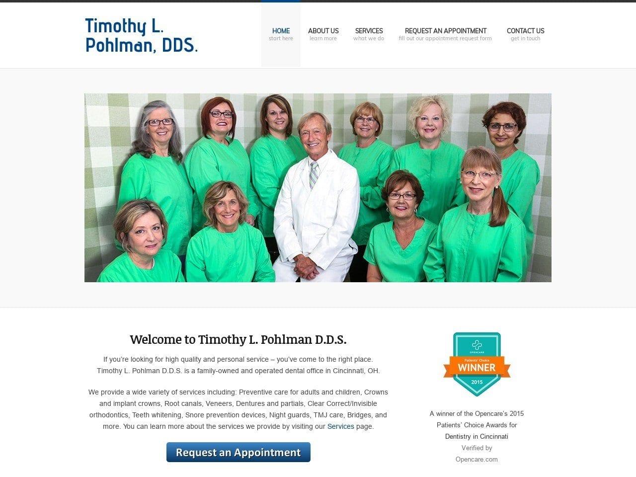 Pohlman Timothy L DDS screenshot