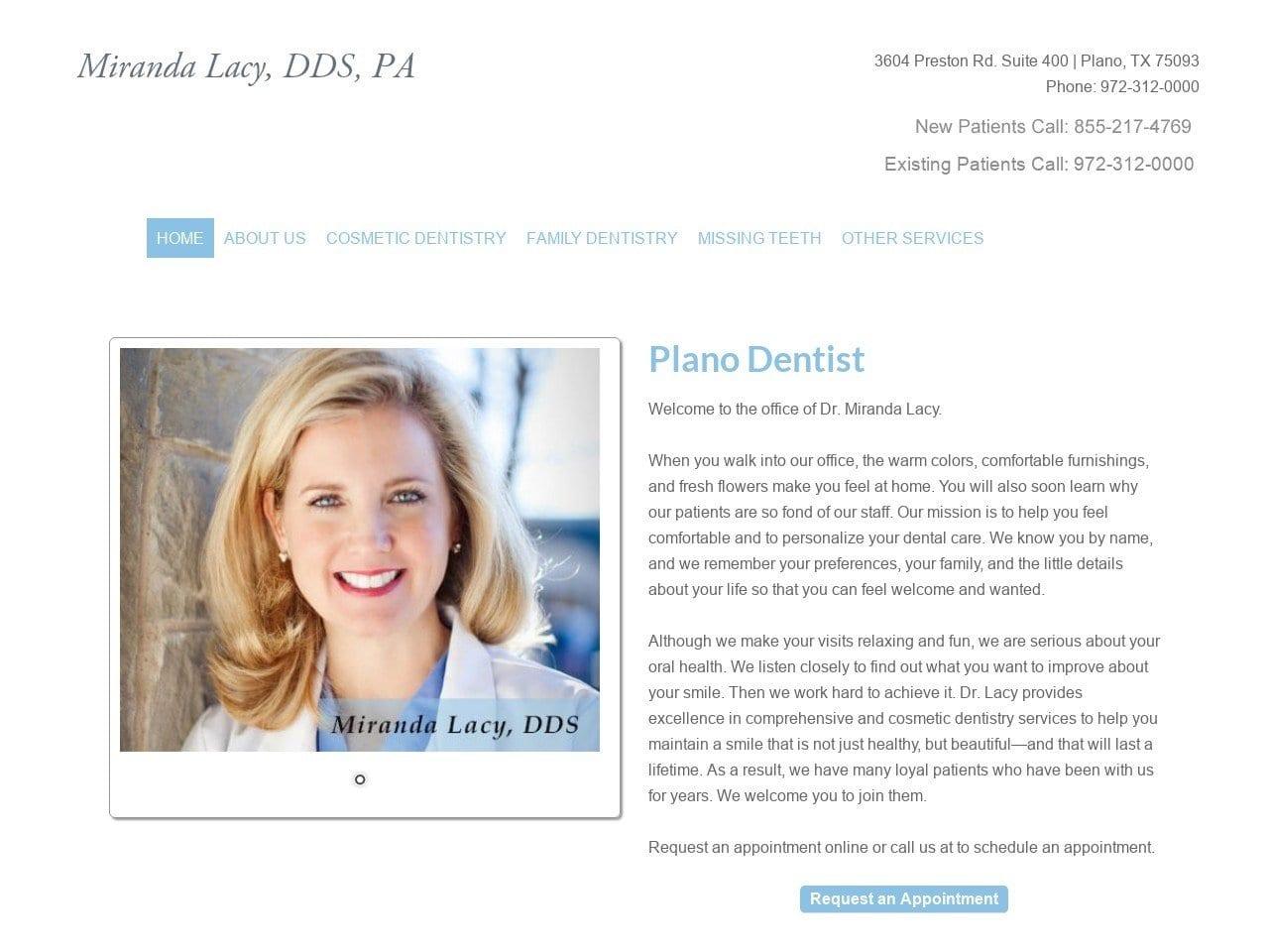 Dr. Miranda C. Lacy DDS screenshot
