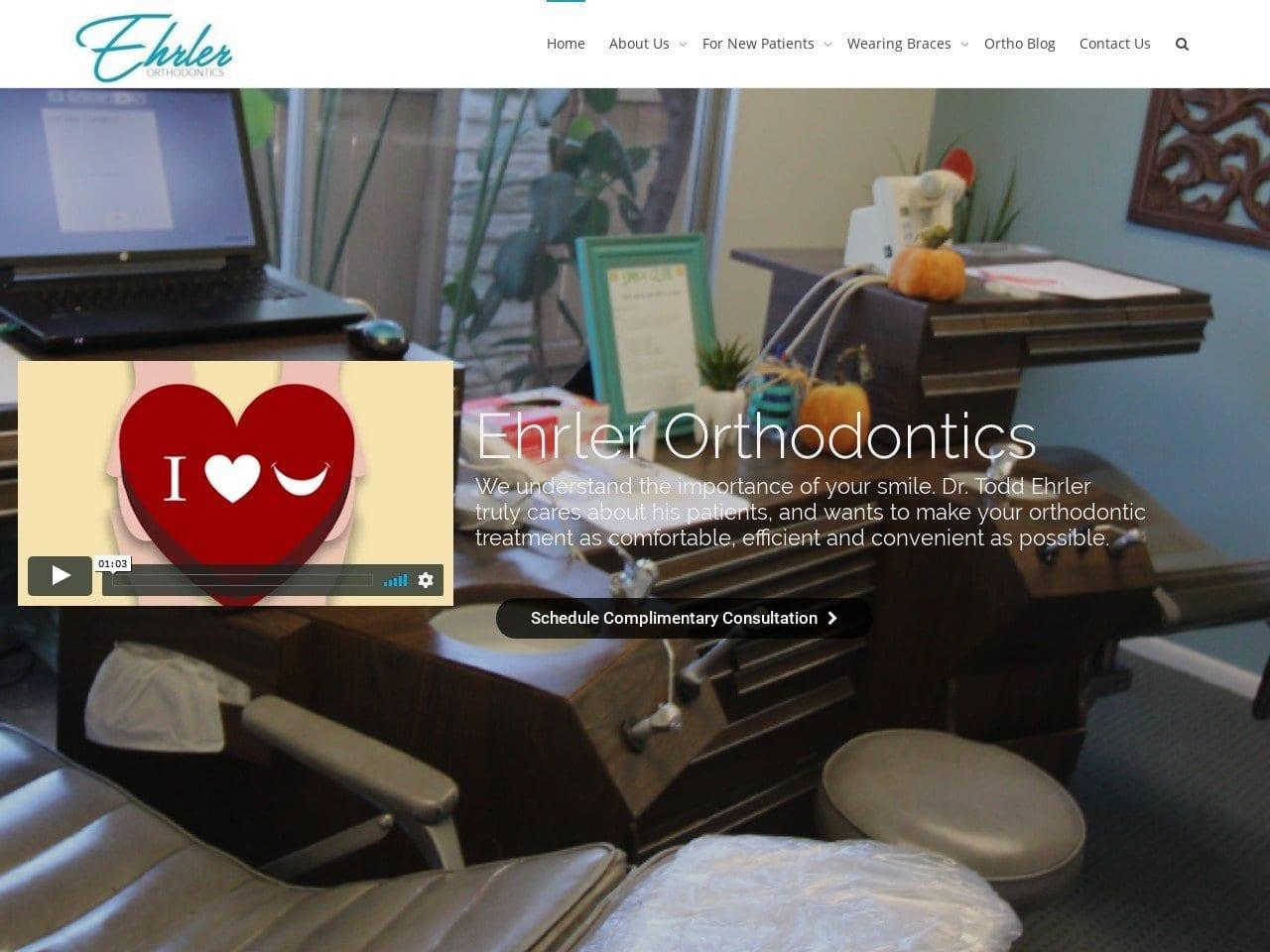 Ehrler Orthodontics screenshot