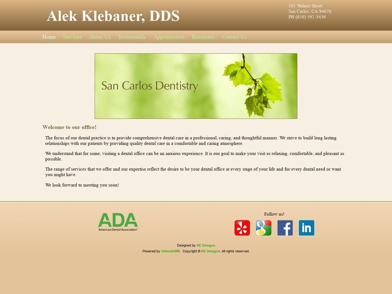Dr. Alek Klebaner DDS screenshot