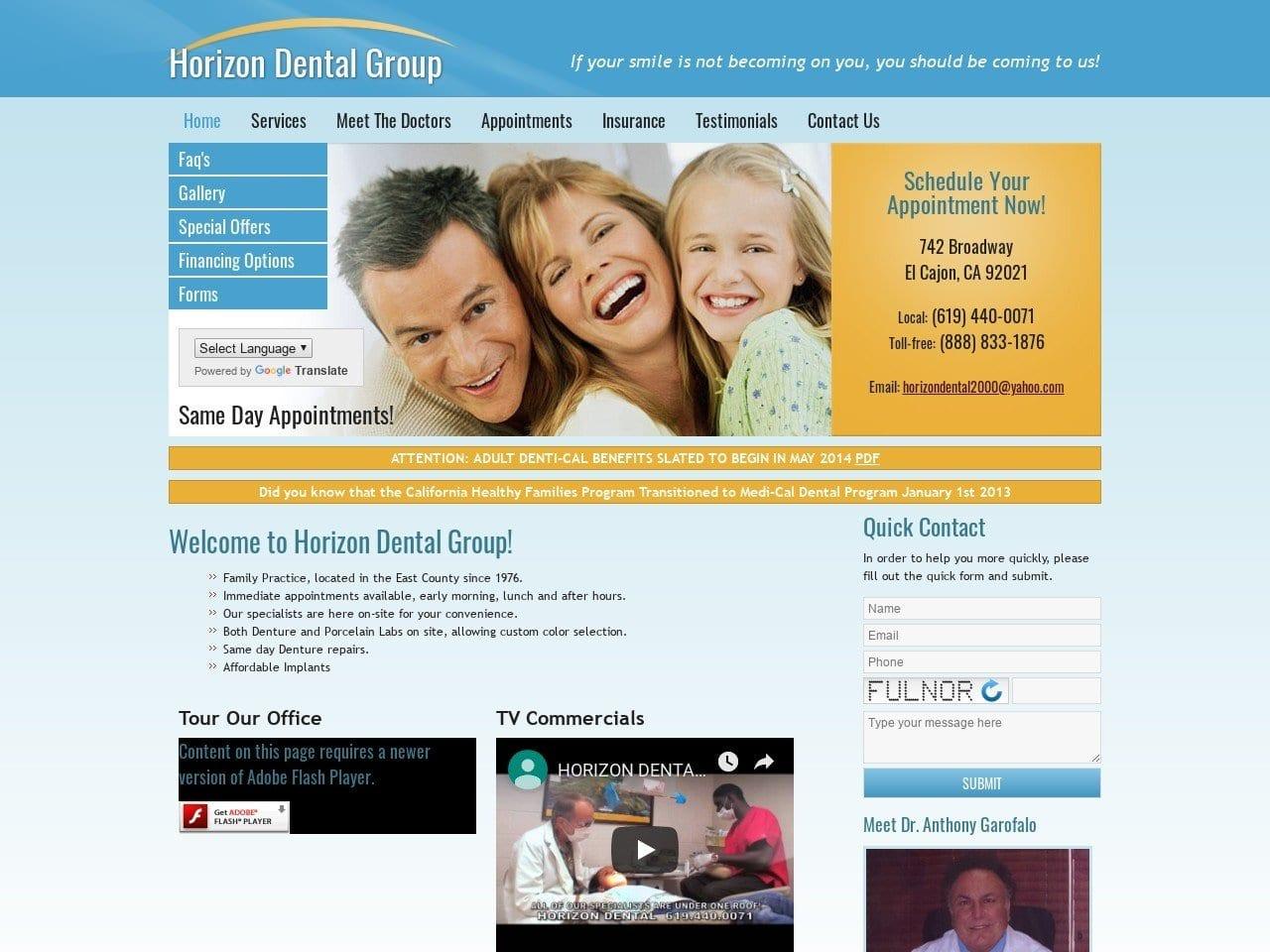 Horizon Dental Group screenshot