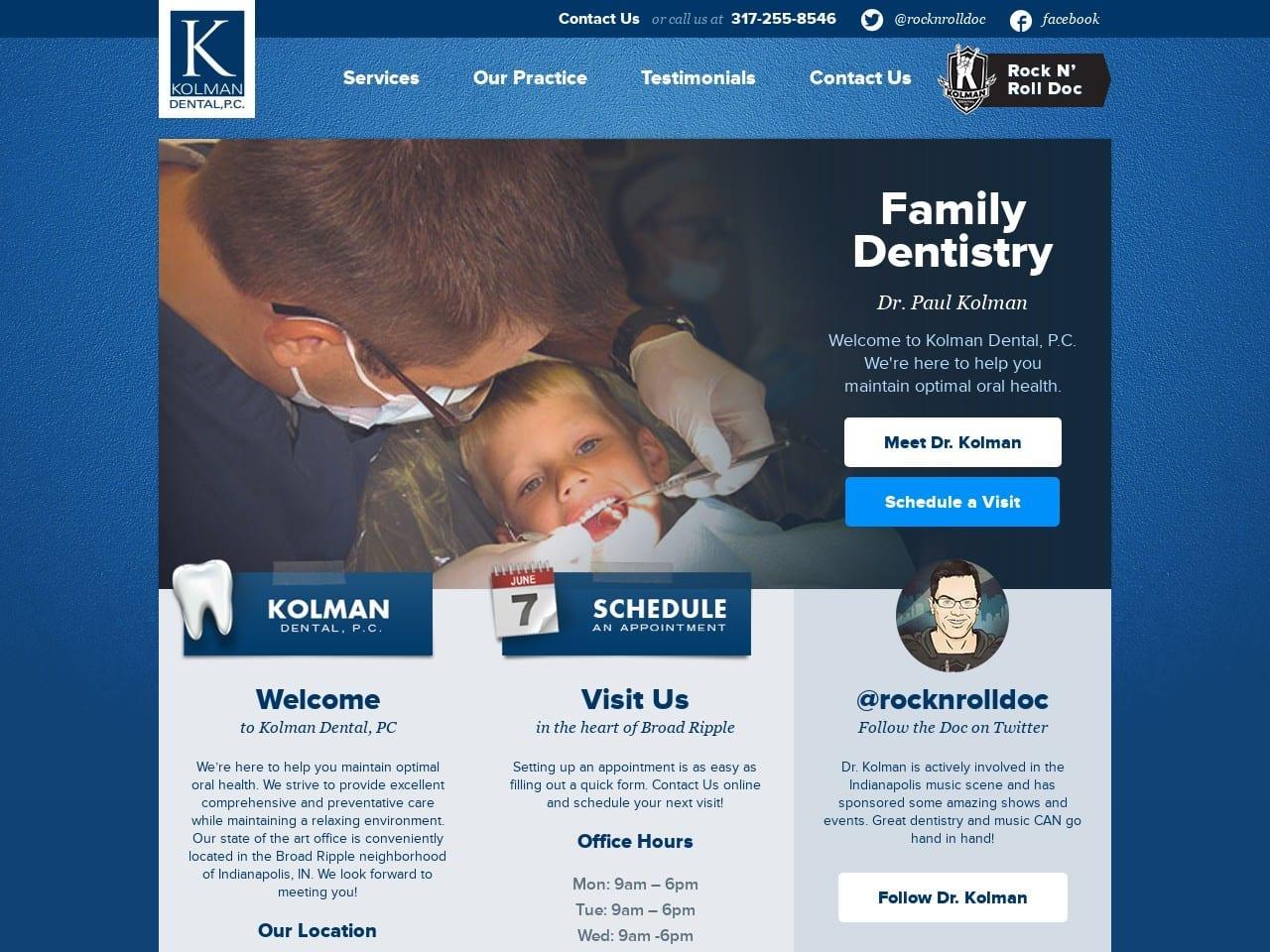 Kolman Dental PC screenshot