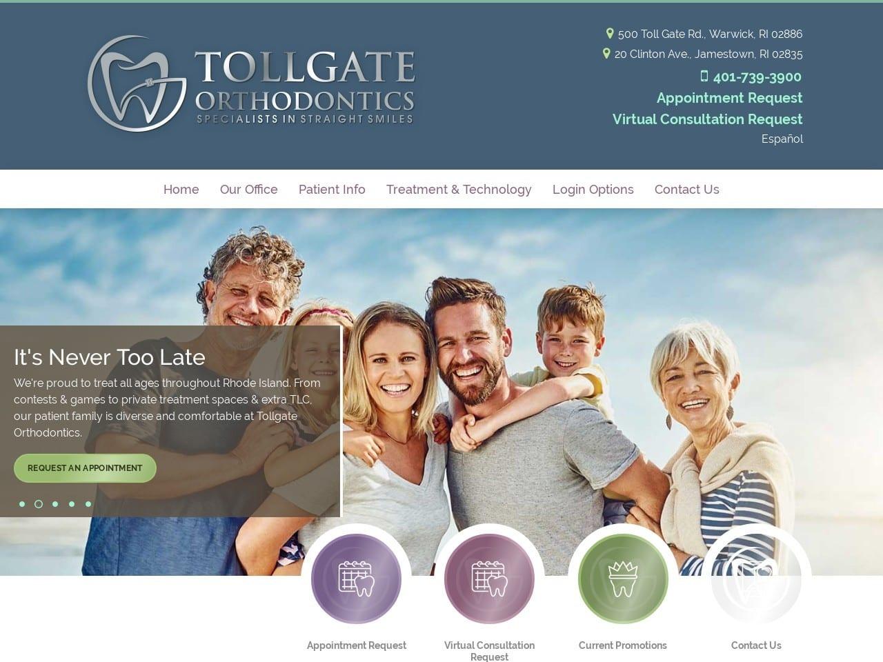 Tollgate Orthodontics screenshot